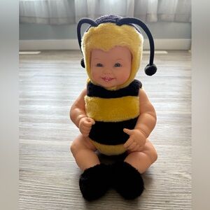 Vintage 1998 Anne Geddes Baby Bumblebee Doll